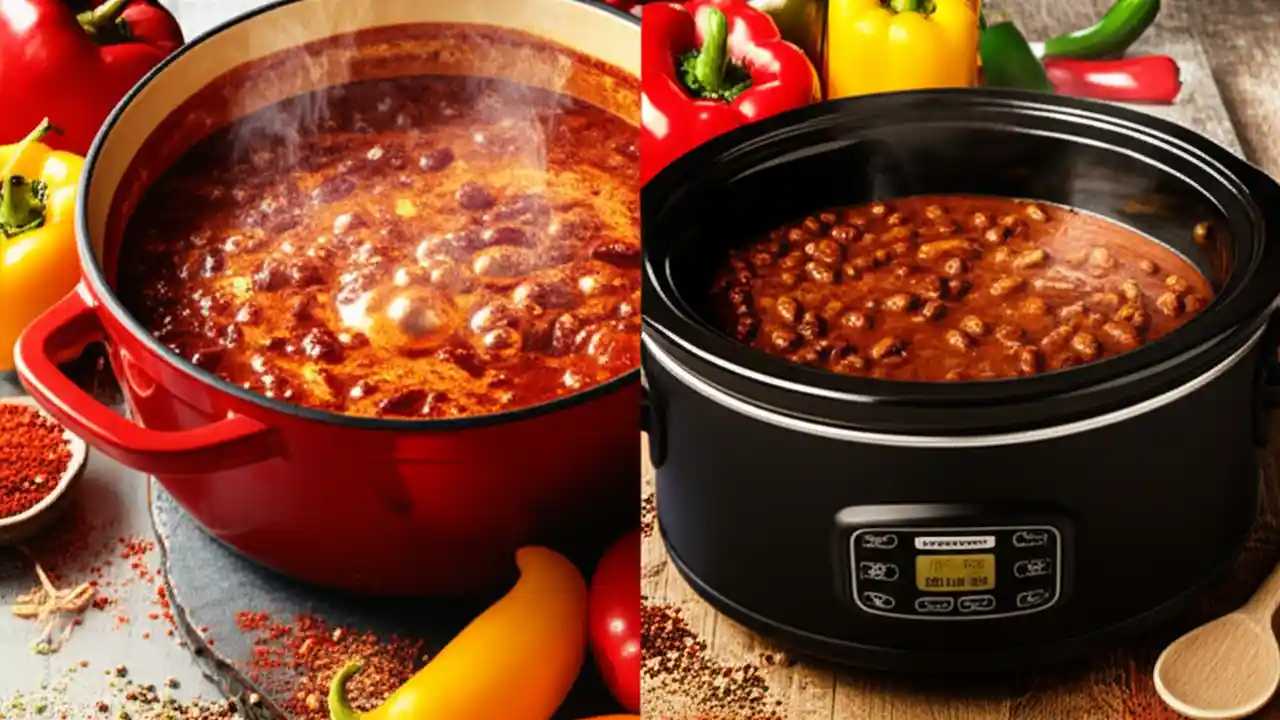 Slow Cooker vs. Stovetop Chili: Big Batch Flavor in 1 Hour